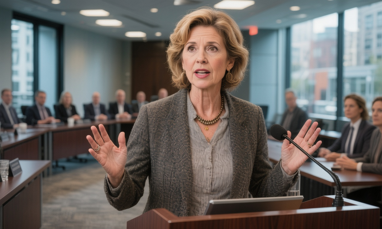 Video interpreting expert during a government event